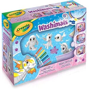 CRAYOLA Washimals Peculiar Pets Playset Creative Colouring Crafts Kit with Washable Marker Pens, Fairy Animals, 12 Piece Set, 256760.004 CRAYOLA Washimals Peculiar Pets Playset Creative Colouring Crafts Kit with Washable Marker Pens, Fairy Animals, 12 Piece Set, 256760.004