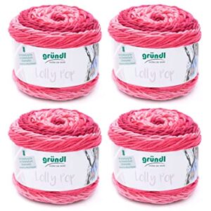 Gründl Hand Knitting Yarn, 100% polyacrylic, Pink Swirl, 24 x 24 x 10 cm Gründl Hand Knitting Yarn, 100% polyacrylic, Pink Swirl, 24 x 24 x 10 cm