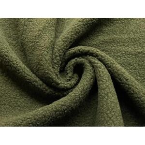 CRS Fur Fabrics Faux Sherpa Fleece Sheepskin Fabric Material Olive 1Mtr CRS Fur Fabrics Faux Sherpa Fleece Sheepskin Fabric Material Olive 1Mtr