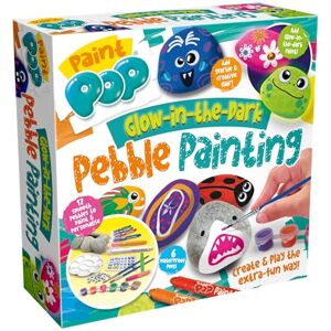 Paint Pop Glow in The Dark Pebble Painting Kit Create Children’s Glowing Masterpieces for Hours of Fun and Play Features 12 Rocks, 8 Paints, 2 Brushes, Stickers, Gems, 6 Paint Sticks, 4+ Paint Pop Glow in The Dark Pebble Painting Kit Create Children’s Glowing Masterpieces for Hours of Fun and Play Features 12 Rocks, 8 Paints, 2 Brushes, Stickers, Gems, 6 Paint Sticks, 4+