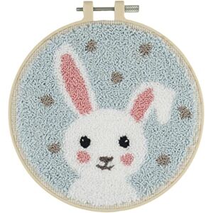 Trimits Embroidery Punch Needle Hoop Kit, Bunny, 15.2cm 6” Trimits Embroidery Punch Needle Hoop Kit, Bunny, 15.2cm 6”