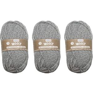 GLOREX Model 1002 51 - Wooly Knitting Yarn Set of 3 - Soft & Warm GLOREX Model 1002 51 - Wooly Knitting Yarn Set of 3 - Soft & Warm