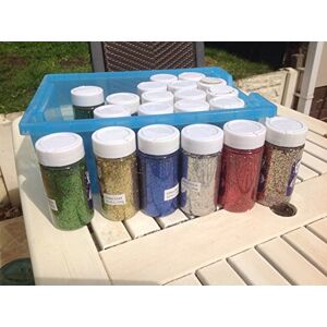 scola Glitter Storage Tray, 20 Assorted Glitter Colours, Storage, 250g Bottles, School Supplies, Art and Crafts Projects, Children's Craft Projects, For Kids scola Glitter Storage Tray, 20 Assorted Glitter Colours, Storage, 250g Bottles, School Supplies, Art and Crafts Projects, Children's Craft Projects, For Kids