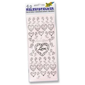 Folia Relief Sticker 1212 Peel-Off Stickers 10 Sheets Folia Relief Sticker 1212 Peel-Off Stickers 10 Sheets