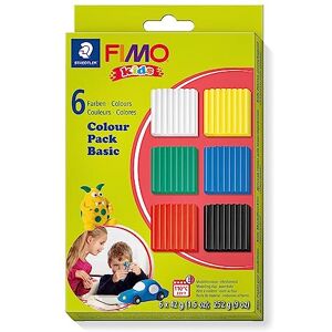 Fimo STAEDTLER 8032 01 Kids Super Soft Modelling Clay Assorted Basic Colours (Pack of 6 Blocks) Fimo STAEDTLER 8032 01 Kids Super Soft Modelling Clay Assorted Basic Colours (Pack of 6 Blocks)