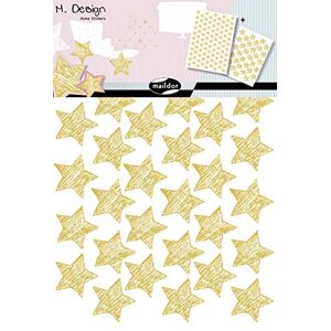 Maildor Decopatch ad029o – M. – Wall Stickers – 2 Sheets – Gold 34.5 x 49 cm – Stars Design Maildor Decopatch ad029o – M. – Wall Stickers – 2 Sheets – Gold 34.5 x 49 cm – Stars Design