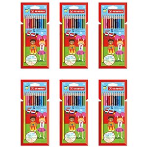 STABILO Colouring Pencil color Wallet of 12 x6 Wallets Assorted Colours STABILO Colouring Pencil color Wallet of 12 x6 Wallets Assorted Colours