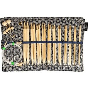 Seeknit KA57826-01 Circular Knitting Set, Bamboo, Blue, Standard Seeknit KA57826-01 Circular Knitting Set, Bamboo, Blue, Standard