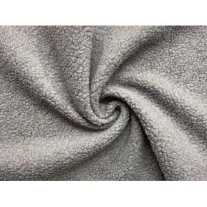 CRS Fur Fabrics Faux Sherpa Fleece Sheepskin Fabric Material Grey 1Mtr CRS Fur Fabrics Faux Sherpa Fleece Sheepskin Fabric Material Grey 1Mtr