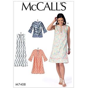 McCall's Pattern 7408 ZZ,Misses Tunic and Dresses,Sizes LRG-XXL, Tissue, Multi-Colour, 17x0.5x0.07 cm McCall's Pattern 7408 ZZ,Misses Tunic and Dresses,Sizes LRG-XXL, Tissue, Multi-Colour, 17x0.5x0.07 cm