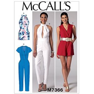 McCall's Patterns 7366, Misses Rompers,Jumpsuits and Belt,Sizes 14-22, Cotton, E5 (14-16-18-20-22) McCall's Patterns 7366, Misses Rompers,Jumpsuits and Belt,Sizes 14-22, Cotton, E5 (14-16-18-20-22)