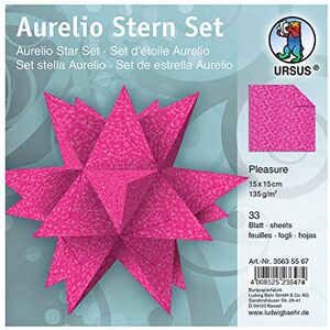 Ursus Aurelio Stern Pleasure 35635567 Folding Paper 33 Sheets of Creative Paper 15 x 15 cm 135 g/m² Printed on Both Sides Beautiful Paper Stars for The Christmas Season One Size Ursus Aurelio Stern Pleasure 35635567 Folding Paper 33 Sheets of Creative Paper 15 x 15 cm 135 g/m² Printed on Both Sides Beautiful Paper Stars for The Christmas Season One Size