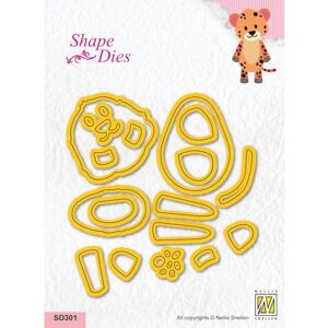 Nellie's Choice Cutting, Cheetah Shape Die, 25 Piece, 10.4 x 6.9 cm, Card Making Supplies, Metal Dies for Scrapbooking, DIY and Paper Crafts, Yellow, 104 x 69mm Nellie's Choice Cutting, Cheetah Shape Die, 25 Piece, 10.4 x 6.9 cm, Card Making Supplies, Metal Dies for Scrapbooking, DIY and Paper Crafts, Yellow, 104 x 69mm