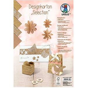 Ursus Selection 62374699F Design Cardboard 5 Sheets 250 g/m² DIN A4 Assorted in 5 Different Designs, Refined Foil on One Side in Silver, Gold and Rose, Multi-Coloured Ursus Selection 62374699F Design Cardboard 5 Sheets 250 g/m² DIN A4 Assorted in 5 Different Designs, Refined Foil on One Side in Silver, Gold and Rose, Multi-Coloured