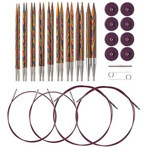 Knit Picks Options Interchangeable Rainbow Wood Circular Knitting Needle Set Knit Picks Options Interchangeable Rainbow Wood Circular Knitting Needle Set
