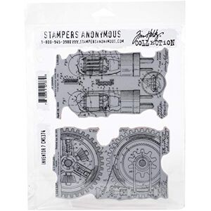 Stampers Anonymous Inventor #7, Grey, Red, Large Stampers Anonymous Inventor #7, Grey, Red, Large