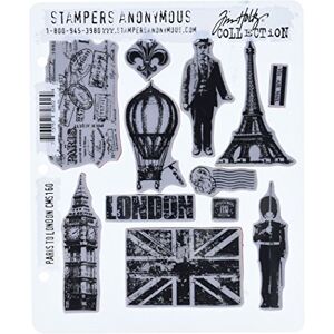 Stampers Anonymous Tim Holtz Cling Mounted Stamp Sets Paris To London Rubber Stamp Stampers Anonymous Tim Holtz Cling Mounted Stamp Sets Paris To London Rubber Stamp