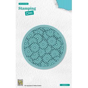 Nellie's Choice Cutting and Embossing Die-Daisy Stamping Die-11,1 x 11,1 cm Circle-Card Making Supplies-Metal Dies for Scrapbooking, DIY and Paper Crafts, Blue, 111x111mm Nellie's Choice Cutting and Embossing Die-Daisy Stamping Die-11,1 x 11,1 cm Circle-Card Making Supplies-Metal Dies for Scrapbooking, DIY and Paper Crafts, Blue, 111x111mm