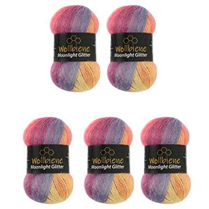 Moonlight Rainbow Pastel Glitter Wool - Knitting & Crocheting Moonlight Rainbow Pastel Glitter Wool - Knitting & Crocheting