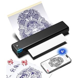 Phomemo M08F Tattoo Printer, Thermal Stencil Printer with 10 Transfer Papers, Tattoo Stencil Machine for Tattoo Artists and Beginners Phomemo M08F Tattoo Printer, Thermal Stencil Printer with 10 Transfer Papers, Tattoo Stencil Machine for Tattoo Artists and Beginners