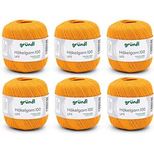 Gründl Orange Crochet Yarn - Cotton - 100g Gründl Orange Crochet Yarn - Cotton - 100g