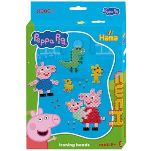 Hama Peppa Pig Box Approx. 2.500 Fuse Beads, 1 Large Pegboard 1, Colour Printed Design Sheet, Instructions & Ironing Paper Mosaic Decoration Arts & Craft for Creative Children Ages Hama Peppa Pig Box Approx. 2.500 Fuse Beads, 1 Large Pegboard 1, Colour Printed Design Sheet, Instructions & Ironing Paper Mosaic Decoration Arts & Craft for Creative Children Ages