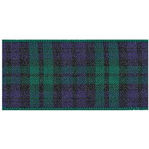 Berisfords 7622/40/09 40mm x 25m reel of Black Watch Tartan Ribbon Berisfords 7622/40/09 40mm x 25m reel of Black Watch Tartan Ribbon
