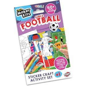 BLADEZ Toyz Girls Football Sticker Activity Set Creative Fun with Stickers & Colouring Stickers for Children with Mini Card Scene & Pens Perfect for Party Bags 6 Pack BLADEZ Toyz Girls Football Sticker Activity Set Creative Fun with Stickers & Colouring Stickers for Children with Mini Card Scene & Pens Perfect for Party Bags 6 Pack