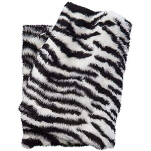 CRS Fur Fabrics Animal Fun Faux Fur Fabric Material Zebra, 1Mtr 150cmx100cm CRS Fur Fabrics Animal Fun Faux Fur Fabric Material Zebra, 1Mtr 150cmx100cm