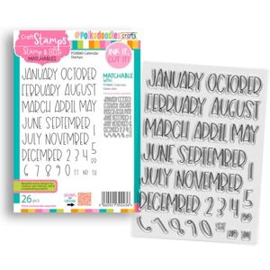 Polkadoodles Calendar Months & Numbers Clear Stamps (Large A5/6 x 8) Polkadoodles Calendar Months & Numbers Clear Stamps (Large A5/6 x 8)