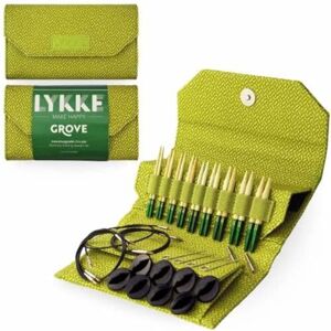 Lykke Interchangeable Circular Knitting Needle Set 3.5in Tips Grove Bamboo Green Basketweave Effect Grove Bamboo Green Basketweave Effect Lykke Interchangeable Circular Knitting Needle Set 3.5in Tips Grove Bamboo Green Basketweave Effect Grove Bamboo Green Basketweave Effect