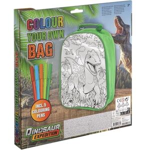 Totum Dinosaur Colour Your Own Bag, Kids Arts and Crafts Activity Set, Ages 4+ Totum Dinosaur Colour Your Own Bag, Kids Arts and Crafts Activity Set, Ages 4+