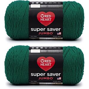 Red Heart Super Saver Jumbo Paddy Green Yarn 2 Pack of 396g/14oz Acrylic 4 Medium (Worsted) 744 Yards Knitting/Crochet Red Heart Super Saver Jumbo Paddy Green Yarn 2 Pack of 396g/14oz Acrylic 4 Medium (Worsted) 744 Yards Knitting/Crochet