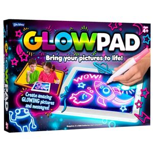 John Adams GLOWPAD Light-Up Drawing Pad Mess-Free Arts and Crafts for Kids Designs Change Colour & Glow Light & Ideal for Travel 8 Board Light-Up Modes Ages 4+ Gift Idea for Christmas John Adams GLOWPAD Light-Up Drawing Pad Mess-Free Arts and Crafts for Kids Designs Change Colour & Glow Light & Ideal for Travel 8 Board Light-Up Modes Ages 4+ Gift Idea for Christmas