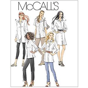 McCall's Patterns Size RR M6124 18W-20W-22W-24W Misses'/ Miss Petite/ Women's/ Women's Petite Shirts in 3 Lengths, Pack of 1, White McCall's Patterns Size RR M6124 18W-20W-22W-24W Misses'/ Miss Petite/ Women's/ Women's Petite Shirts in 3 Lengths, Pack of 1, White