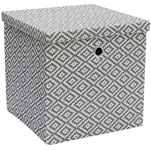 JVL - Argyle - Grey - Foldable - Storage JVL - Argyle - Grey - Foldable - Storage