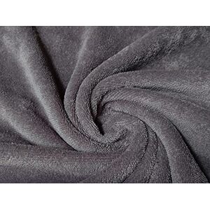 CRS Fur Fabrics Bamboo Terry Towelling Fabric Material Grey, 1Mtr 150cm x 100cm CRS Fur Fabrics Bamboo Terry Towelling Fabric Material Grey, 1Mtr 150cm x 100cm