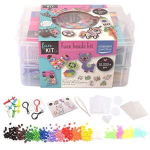 Creative Labs 5009-990 Ironing Beads Set, More Than 10,000 Pieces, Plug Beads for Crafting with Children, DIY Design of Jewellery, Decoration, Embellishments and Other Craft Ideas, Multi, Various Creative Labs 5009-990 Ironing Beads Set, More Than 10,000 Pieces, Plug Beads for Crafting with Children, DIY Design of Jewellery, Decoration, Embellishments and Other Craft Ideas, Multi, Various