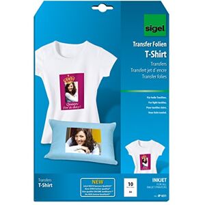 Sigel IP651 Inkjet T-Shirt Transfer for White Textiles, A4, 10 sheets Sigel IP651 Inkjet T-Shirt Transfer for White Textiles, A4, 10 sheets