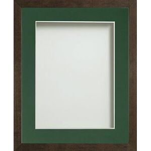 Frame Company Webber Brown with Bottle Green Mount, A3 for A4 Frame Company Webber Brown with Bottle Green Mount, A3 for A4
