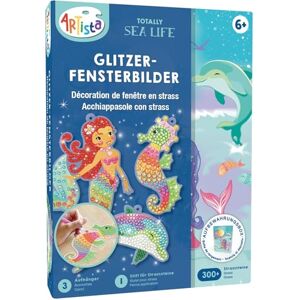 ARTISTA 9342961 Craft Set, Glitter Window Pictures, Underwater World, Creative Set in Practical Storage Box, DIY Kit for Children from 6 Years ARTISTA 9342961 Craft Set, Glitter Window Pictures, Underwater World, Creative Set in Practical Storage Box, DIY Kit for Children from 6 Years