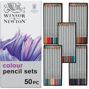 Winsor & Newton 2090008 Studio Collection Colouring Pencils Set 50 Bright Colours in a Metal Box, Shatterproof Soft Color Release Crayons for Adults and Artists Winsor & Newton 2090008 Studio Collection Colouring Pencils Set 50 Bright Colours in a Metal Box, Shatterproof Soft Color Release Crayons for Adults and Artists