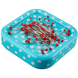 Prym Love Magnetic Cushion Plus 9 g of Glass-Headed Pins, red Prym Love Magnetic Cushion Plus 9 g of Glass-Headed Pins, red