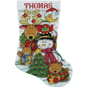 Design Works Tobin Cross Stitch Stocking Kit, Cotton, 17" Long 14 Count Design Works Tobin Cross Stitch Stocking Kit, Cotton, 17" Long 14 Count