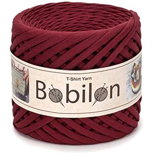 Bobilon T-Shirt Yarn for Crocheting, Knitting, Macrame Projects Fabric Cloth for Hand DIY Bag, Basket, Cushion 5-7 mm Burgundy Bobilon T-Shirt Yarn for Crocheting, Knitting, Macrame Projects Fabric Cloth for Hand DIY Bag, Basket, Cushion 5-7 mm Burgundy