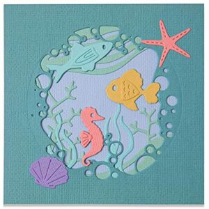 Sizzix Thinlits Die Set 9PK Ocean Scene by Olivia Rose, 665190, Multicolor, One Size Sizzix Thinlits Die Set 9PK Ocean Scene by Olivia Rose, 665190, Multicolor, One Size