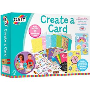 Galt Create a Card Craft Kit for Kids, Activity Set for Children, Decorate, Make & Send 10 Handmade Cards, Add Stickers, Draw, Colour & More for Sleepovers, Birthdays & Christmas Kids Ages 6 Plus Galt Create a Card Craft Kit for Kids, Activity Set for Children, Decorate, Make & Send 10 Handmade Cards, Add Stickers, Draw, Colour & More for Sleepovers, Birthdays & Christmas Kids Ages 6 Plus