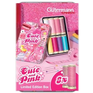 Gütermann Creativ Cute and Pink Sewing Thread Box Limited Edition Sewing and Embroidery Threads, 8 Spools 1 Set Gütermann Creativ Cute and Pink Sewing Thread Box Limited Edition Sewing and Embroidery Threads, 8 Spools 1 Set