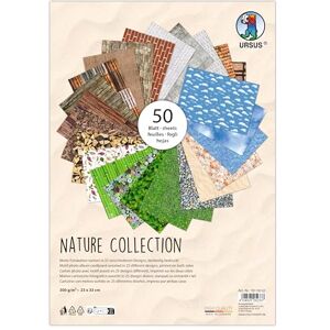 Ursus 7810002 Photo Card Nature Collection 50 Sheets Approx. 23 x 33 cm 300 g/m² Printed on Both Sides with 25 Different Designs Made of Fresh Cellulose for Versatile Crafts Ursus 7810002 Photo Card Nature Collection 50 Sheets Approx. 23 x 33 cm 300 g/m² Printed on Both Sides with 25 Different Designs Made of Fresh Cellulose for Versatile Crafts
