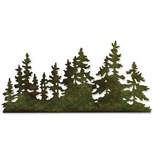 Sizzix Thinlits Die-Tree Line by Tim Holtz, Metal Multi-Colour, 19.1 x 14.4 x 0.4 cm Sizzix Thinlits Die-Tree Line by Tim Holtz, Metal Multi-Colour, 19.1 x 14.4 x 0.4 cm